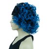 Lydell 12" Super Curly Wigs Ombre Black Blue Hair Synthetic Headband Wigs (1+T4330)