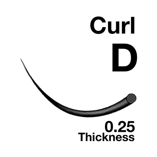 EMILYSTORES Eyelash Extensions 0.25mm Thickness D Curl Length 13mm Natural-Looking Individual Volume Eyelashes For Lash Extensions(0.25,D,13mm)