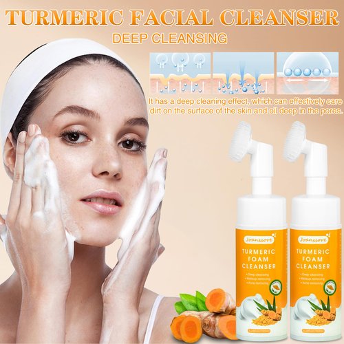 3 Pack Turmeric Soap Bar Turmeric Facial Cleanser for Face & Body, Turmeric Face Wash Turmeric Foaming Cleanser Turmeric Wash Facial Cleanser, Turmeric Bar *2 Turmeric Facial Cleanser 5.28 Fl.Oz
