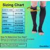 Doc Miller Open Toe Compression Socks, 15-20 mmHg, Toeless Compression Socks Women and Men for Maternity, Shin Splints & Calf Recovery, 1 Pair Black Knee High Medium