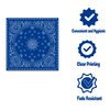 40Pcs Blue Bandana Paper Napkins Blue Bandana Party Napkins Happy Western Party Paper for Blue Bandana Theme Birthday Party Disposable Paper Napkins Bandana Party Decorations