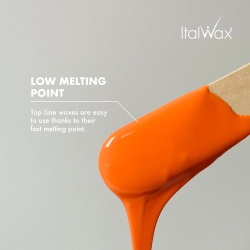 Italwax Top Line Coral - 750g / 1.65lb - Hard wax beads for hair removal - Unscented - Synthetic formulation ideal for sensitive skins - Recommended for Bikini Area and Armpits