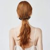WILLBOND 6 Pieces Banana Hair Clip Clincher Combs Clip Fishtail Fish Shape Hair Clip Ponytail Banana Clip Accessory for Women Hair(Black, White, Brown)