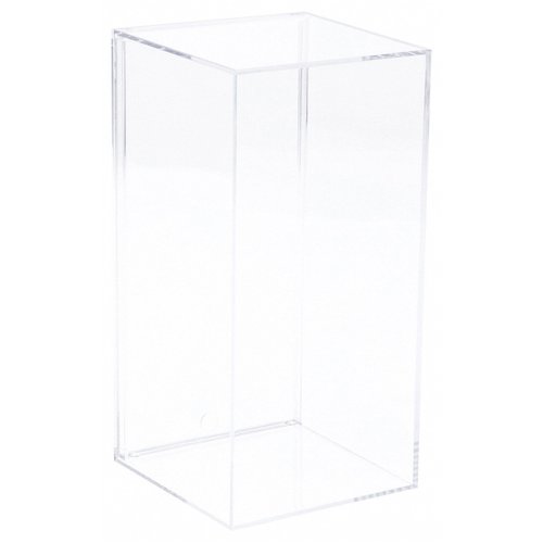 Pioneer Plastics 083C Small Clear Plastic Display Case, 3.5" W x 3.75" D x 8" H (Mailer Box)