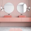 CozeCube Checkered Bath mats for Bathroom Non Slip, Fluffy Absorbent Microfiber Bath mat Washable, Aesthetic Bathroom Rugs, Cute Bath mat for Shower Sink, Blossom Pink, 24" x 16"