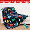 Lukeight Dinosaur Blanket for Boys Girls, 380GSM Dino Throw Blanket Dinosaur Gifts Toys for 1 2 3 4 5 6 7 8 9 10 Year Old Child Toddler Teen, Soft Kids Blankets for Easter Birthday Gifts, 50x60 Inches