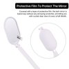 Pretty memory Foldable Lash Mirror, 270° Free Rotation, Lightweight Makeup Mirror for Eyelash Extensions Supplies (White)