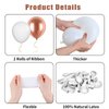 Biapian Rose Gold Balloons Set, 60PCS Rose Gold and Gold Birthday Balloons, 12 Inch Metallic Gold White Latex Balloons Rose Gold Confetti Balloons for Girls Women Birthday Baby Shower Wedding Supplies