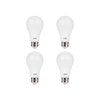 LUNO A19 Dimmable LED Bulb, 11W (75W Equivalent), 1100 Lumens, 4000K (Neutral White), Medium Base (E26),UL & Energy Star (4-Pack)