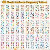 Ozepao 700+Pcs Luminous Tattoos For Kids, Glow In The Dark Mixed Styles Temporary Tattoos Stickers with Ocean Animal/Dinosaur/Space/Unicorn/Robot Fake Tattoos or More Party Favors Supplies 60 Sheets