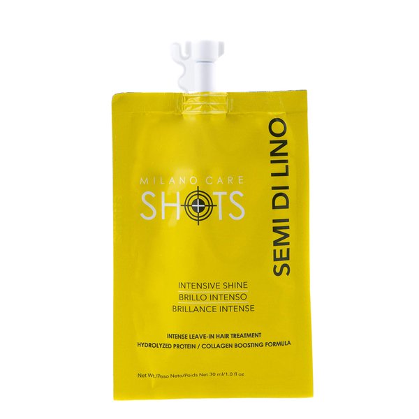 Milano Care Shots – Intensive Shine Keratin Mask – Nourishing Collagen Hair Treatment with Biotin – Hydrating Deep Conditioner for Dry or Damaged Hair – Leave-In Protein Mask, 2x1 fl oz Packet