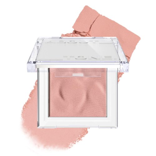 ABOUT TONE Fluffy Wear Blusher 6 Colors - Wearable Mute Color Powder Blush, Airy and Blurring Finish, Soft Matte, Blendable and Buildable, Natural Cheek Makeup, Vegan, 0.15oz (02 BASHFUL PINK)