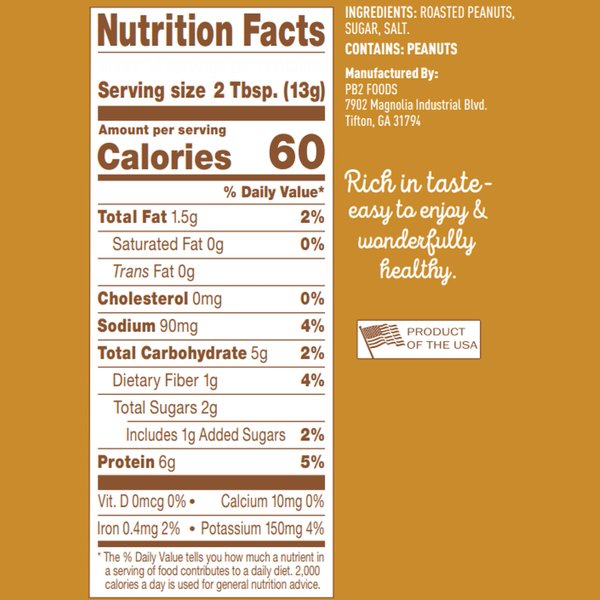 PB2 Powdered Peanut Butter Bundle - Original PB2 and Cocoa PB2 Peanut Butter Powder (Two 16oz Jars)