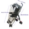 Stroller Rain Cover Baby Stroller Cover for Toddler Umbrella Stroller,Lightweight Travel Stroller,Windproof Waterproof Weather Shield,Compact Stroller Accessories EVA Material Odourless