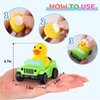 20 Pcs Jeep Ducks Rubber Ducks, 2.8 Inch Jeep Ducks for Ducking, 10 Rubber Ducks Assortment with 10 Jeeps, Ducks for Jeeps Collection, Valentines Day Birthdays Gifts Party Favors, Baby Bath Toy