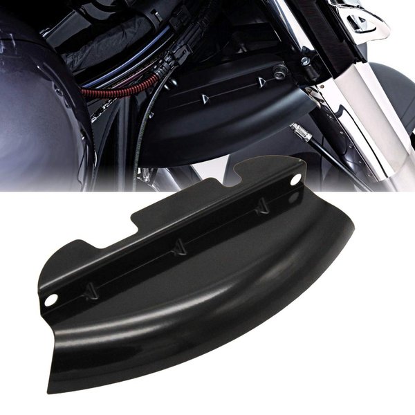 Black Lower Triple Tree Wind Deflector Compatible with for Touring Electra Glides Road Glides Road Kings Street Glides FLH/T FLHX 2014-2023