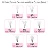 Premade Volume Eyelash Extensions 6D-C-0.07-12 Short Stem Premade Fans Eyelash Extensions 9 to 20 mm Volume Lash Extensions .07 .10 Pre made Lash Fans C D Curl (6D-C-0.07,12mm)
