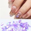 Abalone Seashell Slices, 3D Nail Art Glitter Sequins Irregular Thin Flakes Nail Design Shell Slices Decoration UV Gel Shiny Accessories Mermaid DIY Acrylic Nails Supplies for Women Girls(12 Grids)