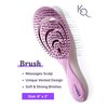 Detangling Brush and Comb Set - Gentle on Scalp Detangler Hair Brush and Styling Comb for Women - Hair Comb and Hairbrush for Thin, Thick, Curly, Straight, and All Other Womens Hair Types by Keranique