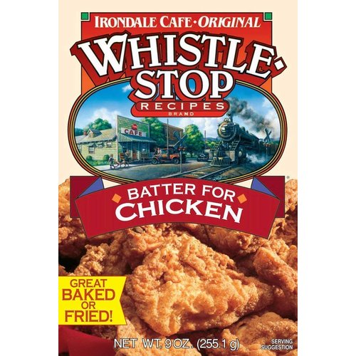 Original WhistleStop Cafe Recipes | Batter Mix for Chicken, Baked or Fried (1 Box)