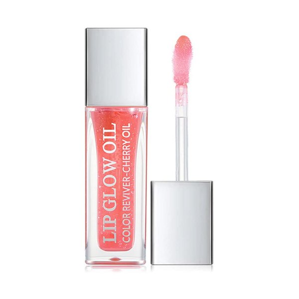 Mysense Plumping Lip Glow Oil, Hydrating Lip Gloss Transparent Lip Oil Tinted, Glossy Lip Moisturizer for Lip Care and Dry Lips Nourishing, 03