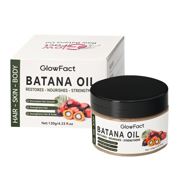 Raw Batana Oil for Hair Growth - 100% Natural & Organic Unrefined, Dr. Sebi Hair Growth Oil Sourced from Honduras - Prevents Hair Loss, Restores Damaged Hair and Scalp, Moisturizes Scalp 4 Fl Oz