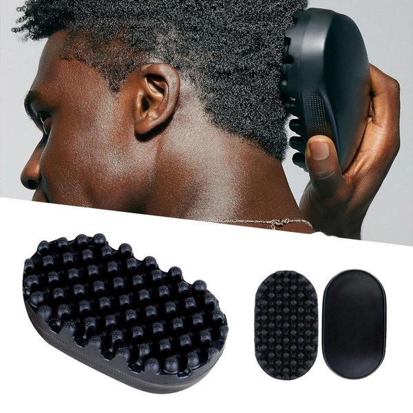 Oskrieel Portable Men's Shampoo Comb Scalp Cleaner Head for Stress Relief, Relaxing Scalp, Short Hair Curly Hairbrush Men's Kids Shower Hairbrush for Home and Travel Use