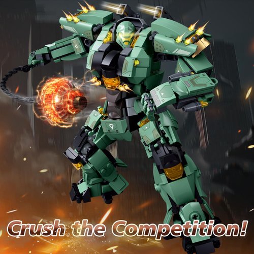 Sluban Annihilation Ranger Transforming Mech Robot Building Toys for Adults, Destroy Warrior City Mecha Action Figure with Weapons, Cool Robots Toys Gift for Boys, 542 PCS