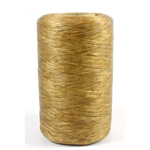 Kulay Artificial Deer Sinew Natural Waxed Flat Polyester Thread for Beading, Leather, Tie-dye Crafts and Sewing, Natural Sinue (5-Ply, 300 Yards or 900 Feet)