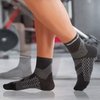 TechWare Pro Compression Sock - Ankle Support for Men & Women with Arch Support for Plantar Fasciitis. Achilles Tendon Support for Foot and Heel Pain. (Blk L)