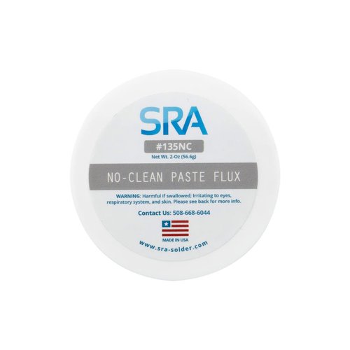 SRA Solder No-Clean Electronics Soldering Flux Paste, Safe for Lead and Lead Free Assembly. Non Acid Flux for Soldering Electronic Circuit Boards (PCBs) and Electrical Wire Tinning. USA Made (2oz Jar)