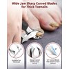WONSIM Toenail Clippers for Thick Nails, Podiatrist Nail Clippers with Surgical Stainless Steel Sharp Curved Blades, Professional Thick or Ingrown Toe Nail Clippers for Seniors, Men and Women