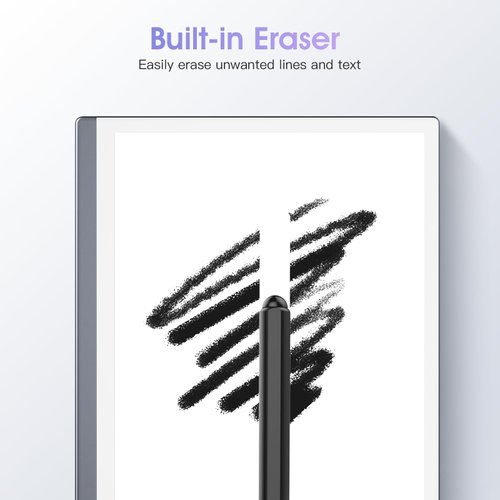 TiMOVO Magnetic EMR Pen Compatible with Remarkable 2, Digital Stylus with Eraser for Remarkable, 4096 Pressure Sensitivity, Palm Rejection, Tilt with 3 Pen Tips, Black