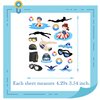 PIBIPAID 360 Pcs Swimming Tattoos Temporary Stickers -Swimming summer Party Supplies Decorations Swimming Action Sport Themed Birthday Baby Shower Party Gifts Sticker