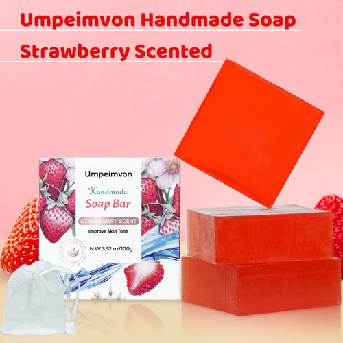 Umpeimvon 3 Pack Natural Bar Soap Handmade Soap Bar, Vegan Bath Soap Bars Gift Set, Organic Soap Bar for All Type of Skin, Body Bath Soap Bars for Women