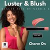 Nabila K Beauty Stix - Luster & Blush (Highlighter, Blush, Eyeshadow, Lip Liner - 0.28 oz) Luster & Blush