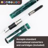 Conklin Duragraph Forest Green Fountain Pen, Stub Nib (CK71320)