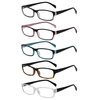 Yogo Vision Reading Glasses 5 Pairs Fashion Ladies Quality Designed Spring Hinge Readers for Women +1