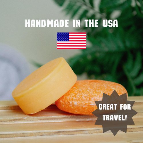 Clever Yoga Moisturizing Citrus Bergamot Bar Shampoo for Hair - All-Natural 100% Vegan Shampoo Bar - Plastic Free Solid Shampo Protecting Hair's Natural Oils - No Nasties - Made in USA
