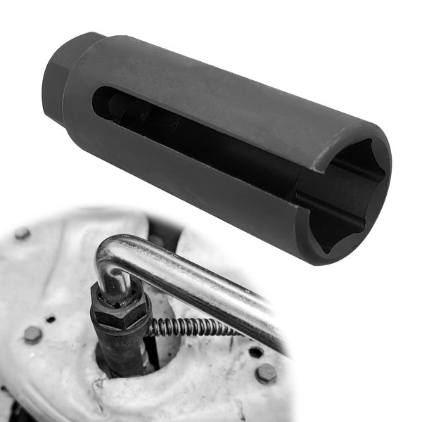Oxygen Sensor Socket, 3/8-Inch Drive x 7/8” (22mm) O2 Sensor Socket with Side Wire Cutout, Preventing Damage to Wires, Fit All Vehicle O2 Removal and Installation
