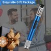 1300 ℃ Jet Torch Lighter Pen Style Adjustable Flame Refillable Gas Cigar Cigarette Lighter Fire Starter with Visible Gas Window,Blue