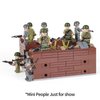 MOOXI WW2 Battlefield Right Corner Military Block Set(200PCS).Military Building Block Set Can Freely Build Battle Scenes.