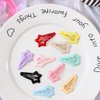 Daycount® 10pcs Colorful Stars Duckbill Clip Hair Clip For Ladies Teens Girls Hair Salon Hairpin (Random Color)