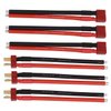 Treehobby 3 Pairs Deans T Plug Female and Male Connector RC Battery Balance Charge Cable Adapter Connectors Compatible with RC Airplane Quadcopter car Boat Lipo Battery ESC Charger（12AWG 10cm）