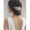 Jakawin Rhinestone Bride Wedding Hair Piece Crystal Hair Comb Flower Headpiece Bridal Hair Accessories for Women HC134