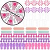 VercanMonth 8 Set Spa Party Supplies Include Nail Kits for Girls Spa Party Nail Game Spinner Disposable Slippers Nail Files for Spa Themed Birthday Party Favors Sleepover Party Slumber Party