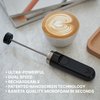 Subminimal Milk Foamer - NanoFoamer Lithium Handheld Milk Frother | USB-C Rechargeable, Dual-Speed, Stainless Steel | Premium Microfoamed Milk in 30 Seconds, Barista-Style Coffee Drinks at Home