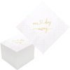 Geloar One Day Away Rehearsal Dinner Cocktail Napkins, 100 Pack Gold One Day Away Party Supplies Paper Napkins in Bulk for Rehearsal Dinner Wedding Beverage Table Decorations | 2-Ply, 5x5 Inches