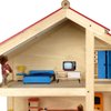 EXCEART Miniature TV Television Dollhouse TV Cabinet Miniature Wooden TV Cabinet Dollhouse TV Stand Stand TV Cabinet