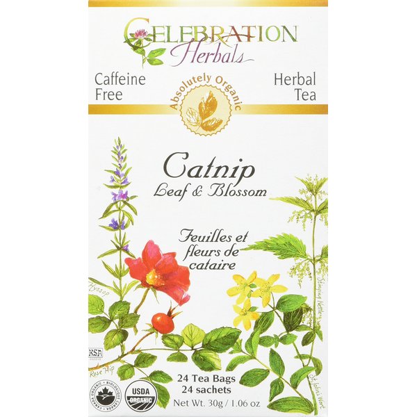 Celebration+Herbals+Organic+Catnip+Leaf+and+Blossom+Tea+Bags+24+Count
